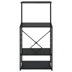 Mobile per Microonde Nero 60x39,6x123 cm Legno Multistrato