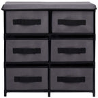 Armadietto con 6 Cassetti 55x29x55 cm Grigio in Acciaio