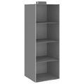 Organizer per Armadio da Appendere con 4 Ripiani 2 pz Tessuto