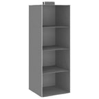 Organizer per Armadio da Appendere con 4 Ripiani 2 pz Tessuto