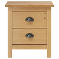 Comodino Hill 46x35x49,5 cm in Legno Massello di Pino