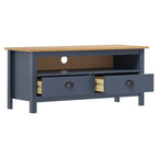 Mobile Porta TV Hill Grigio 110x40x47 cm in Legno di Pino