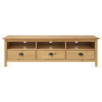 Mobile Porta TV Hill Marrone ambra 158x40x47cm Legno Pino