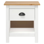 Comodini Hill 2 pz 46x35x49,5 cm Legno Massello di Pino