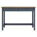 Consolle Hill con 2 Cassetti Grigia 110x45x74 cm Legno Pino