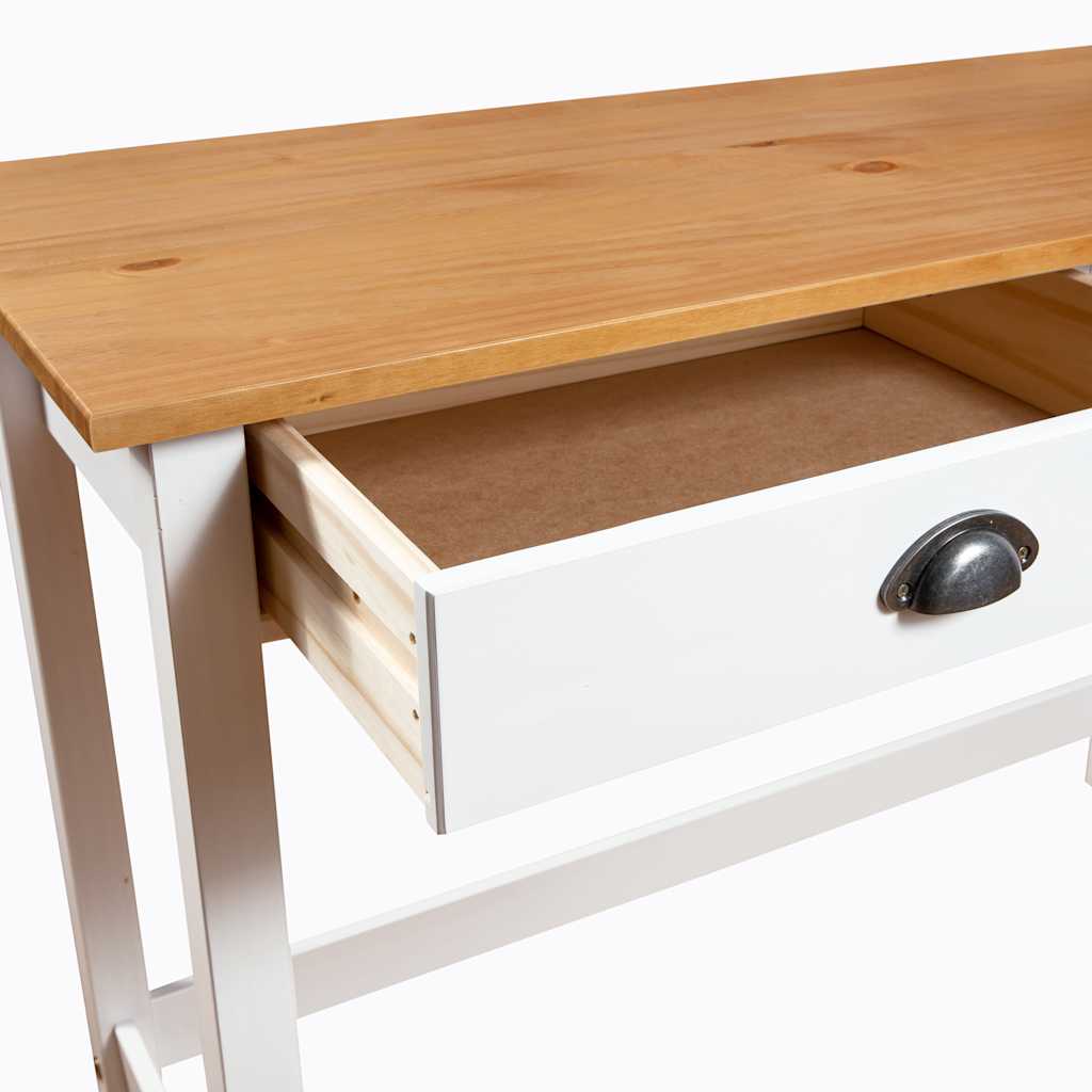 Consolle Hill con 2 Cassetti 110x45x74 cm in Massello di Pino