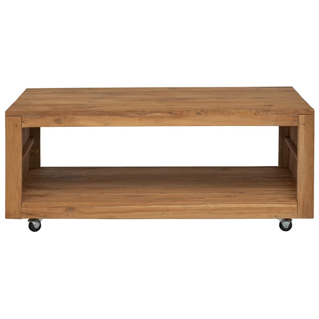 Tavolino da Salotto 110x60x40 cm in Legno Massello di Teak