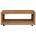 Tavolino da Salotto 110x60x40 cm in Legno Massello di Teak