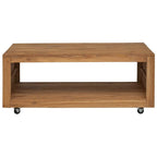 Tavolino da Salotto 110x60x40 cm in Legno Massello di Teak