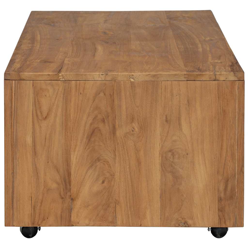 Tavolino da Salotto 110x60x40 cm in Legno Massello di Teak