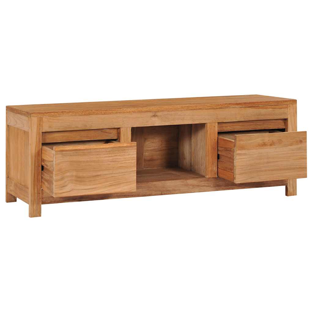Mobile Porta TV 100x30x35 cm in Legno Massello di Teak
