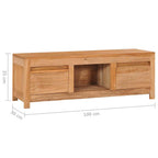 Mobile Porta TV 100x30x35 cm in Legno Massello di Teak