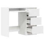 Scrivania Bianca 90x45x76 cm in Legno Multistrato