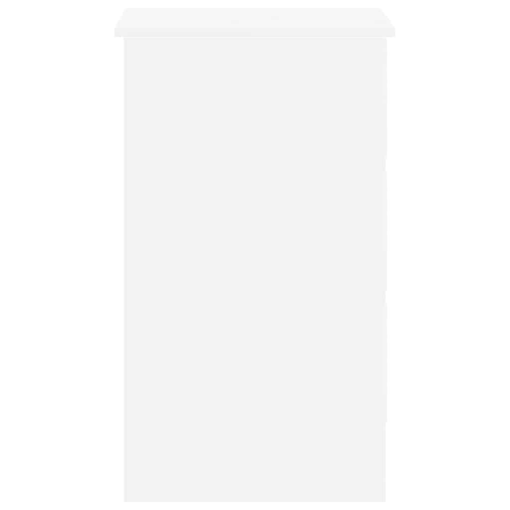 Scrivania Bianca 90x45x76 cm in Legno Multistrato