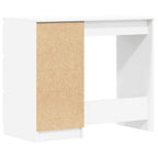 Scrivania Bianca 90x45x76 cm in Legno Multistrato