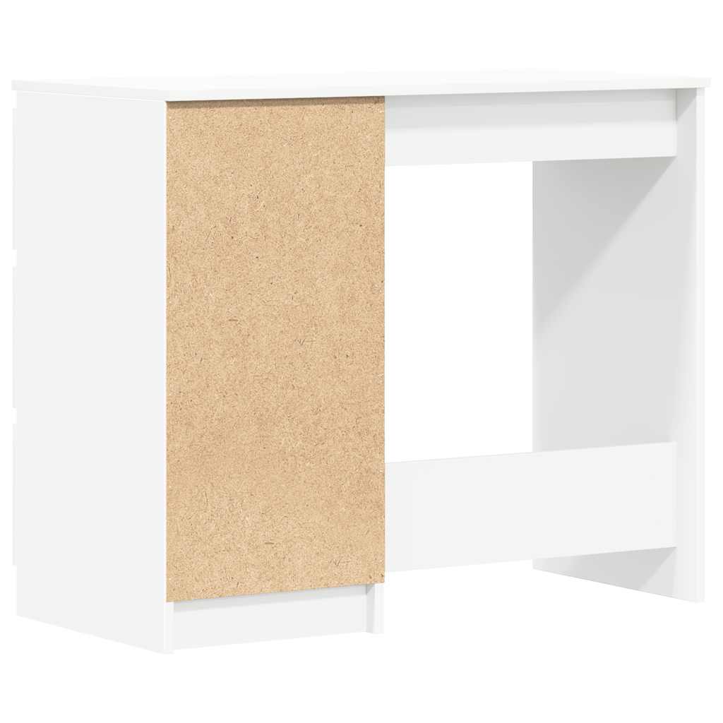 Scrivania Bianca 90x45x76 cm in Legno Multistrato