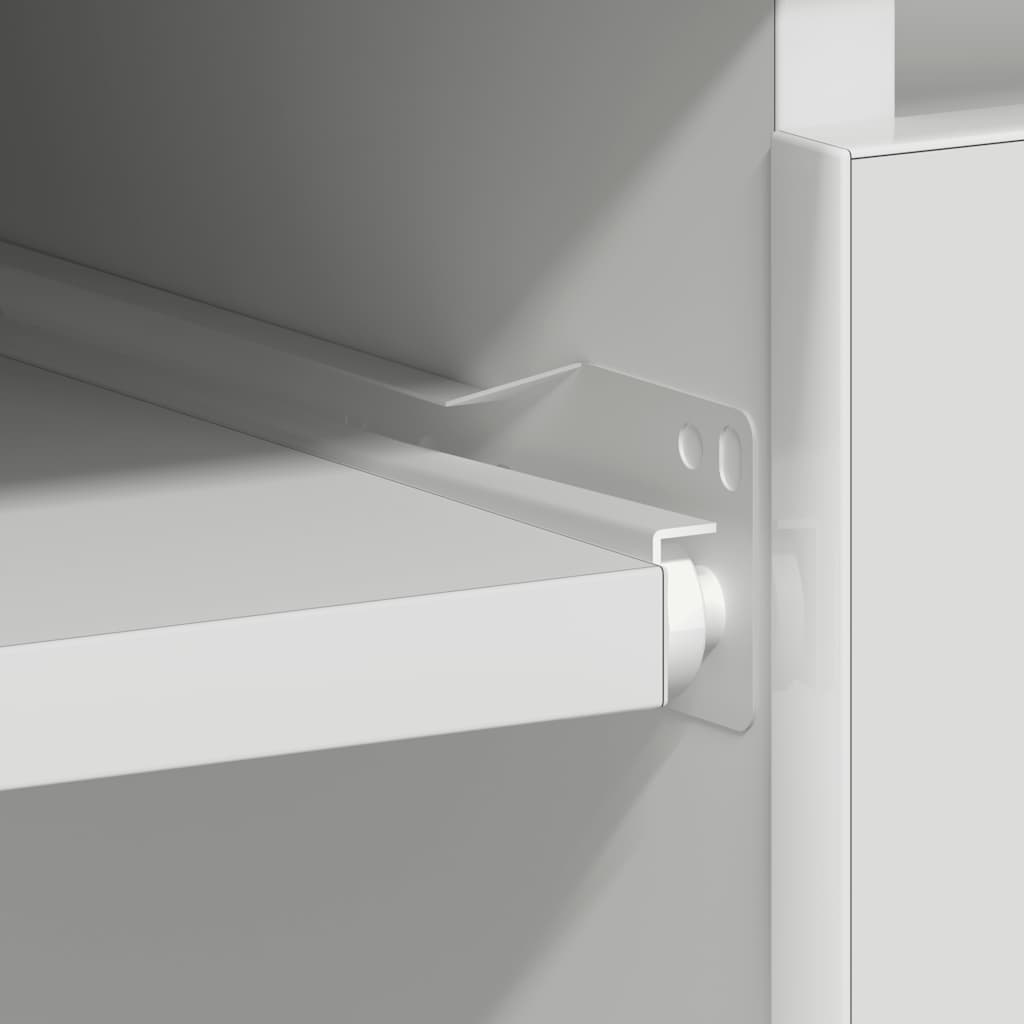 Scrivania Bianca 90x45x76 cm in Legno Multistrato