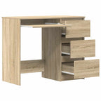 Scrivania Rovere Sonoma 90x45x76 cm in Legno Multistrato