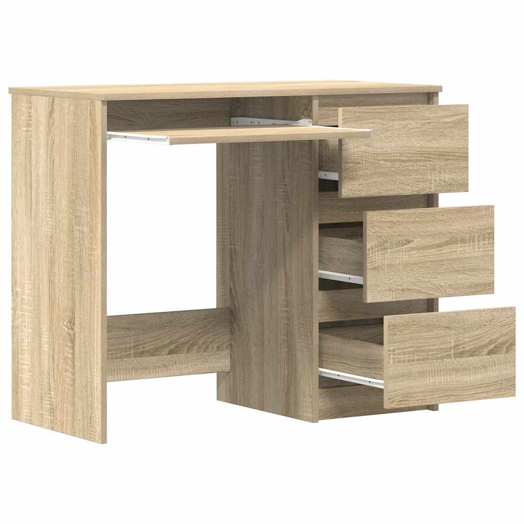 Scrivania Rovere Sonoma 90x45x76 cm in Legno Multistrato
