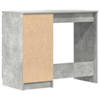 Scrivania Grigio Cemento 90x45x76 cm in Legno Multistrato