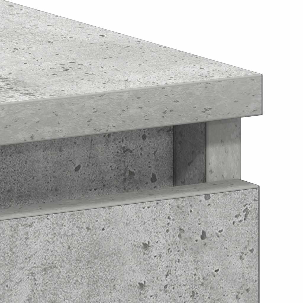 Scrivania Grigio Cemento 90x45x76 cm in Legno Multistrato
