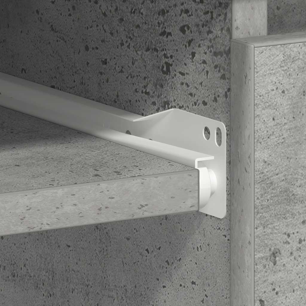 Scrivania Grigio Cemento 90x45x76 cm in Legno Multistrato
