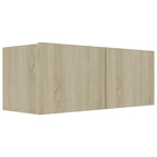 Mobile Porta TV Rovere Sonoma 80x30x30 cm in Legno Multistrato