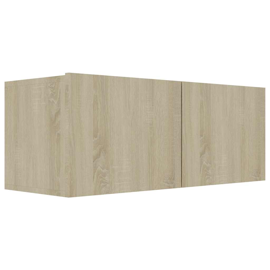 Mobile Porta TV Rovere Sonoma 80x30x30 cm in Legno Multistrato
