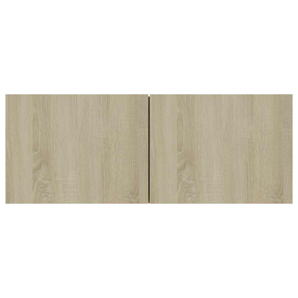 Mobile Porta TV Rovere Sonoma 80x30x30 cm in Legno Multistrato