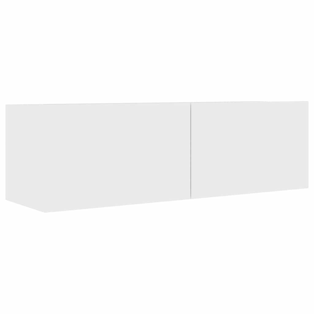 Mobile Porta TV Bianco 100x30x30 cm in Legno Multistrato