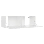 Mobile Porta TV Bianco 100x30x30 cm in Legno Multistrato