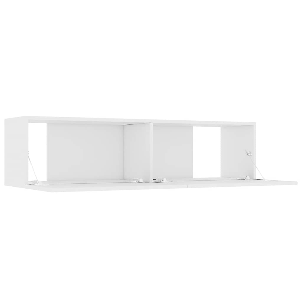 Mobile Porta TV Bianco 120x30x30 cm in Legno Multistrato