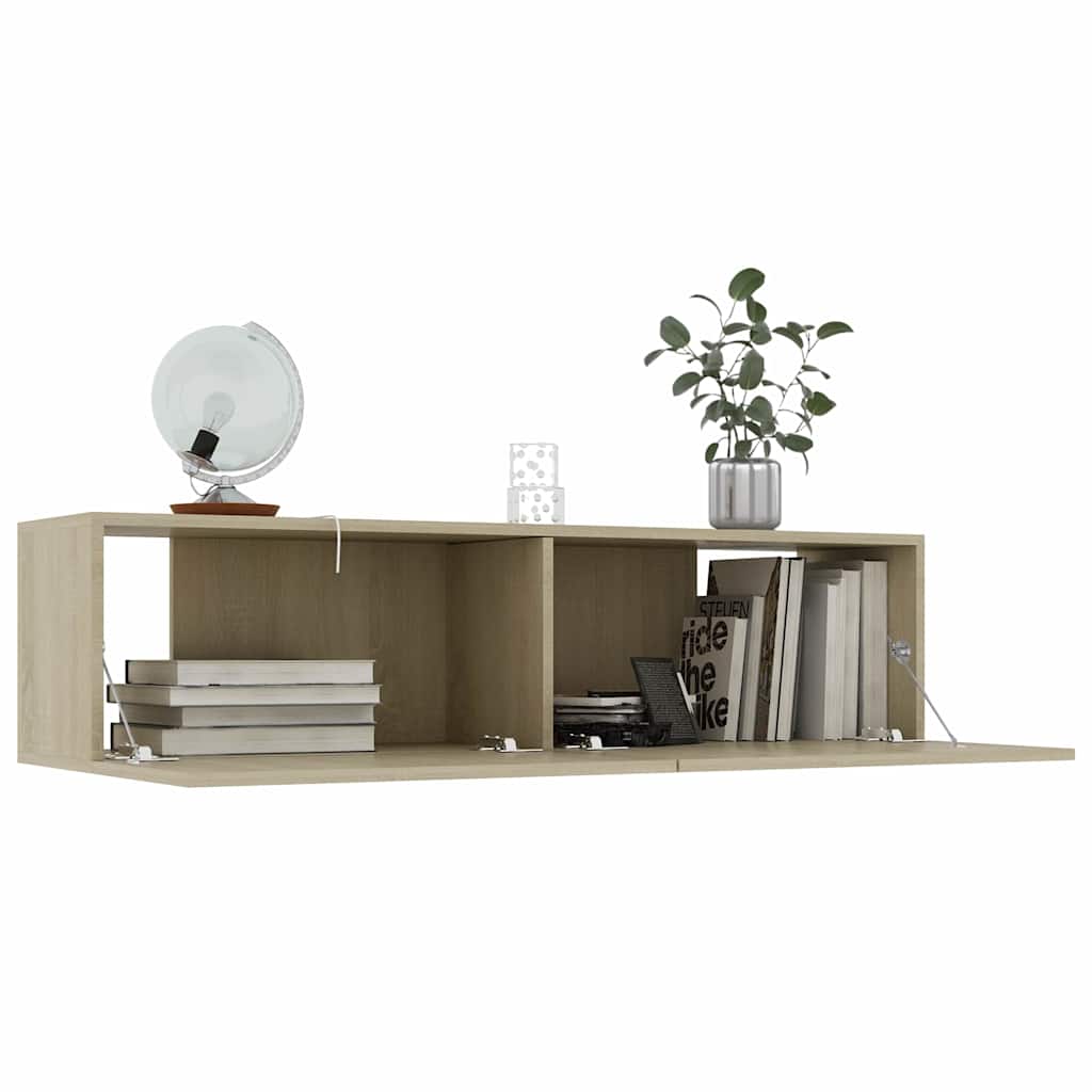Mobile Porta TV Rovere Sonoma 120x30x30 cm in Legno Multistrato