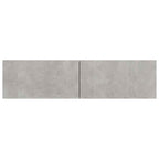 Mobile Porta TV Grigio Cemento 120x30x30cm in Legno Multistrato