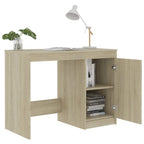 Scrivania Rovere Sonoma 100x50x76 cm in Legno Multistrato