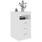 Cassettiera Bianca 40x50x76 cm in Legno Multistrato