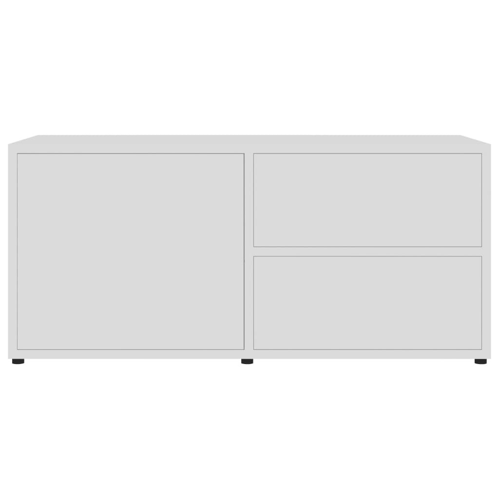 Mobile Porta TV Bianco 80x34x36 cm in Legno Multistrato