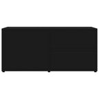 Mobile Porta TV Nero 80x34x36 cm in Legno Multistrato