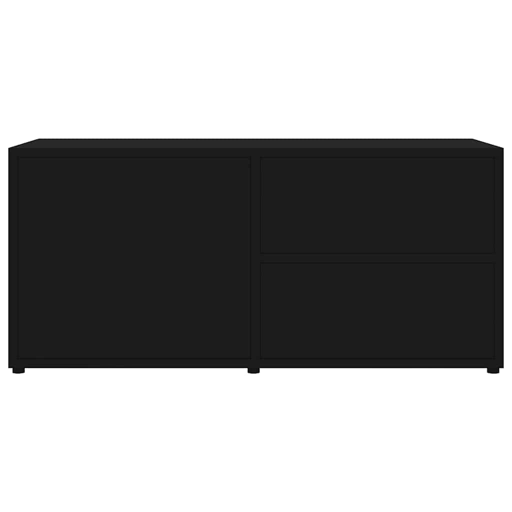 Mobile Porta TV Nero 80x34x36 cm in Legno Multistrato