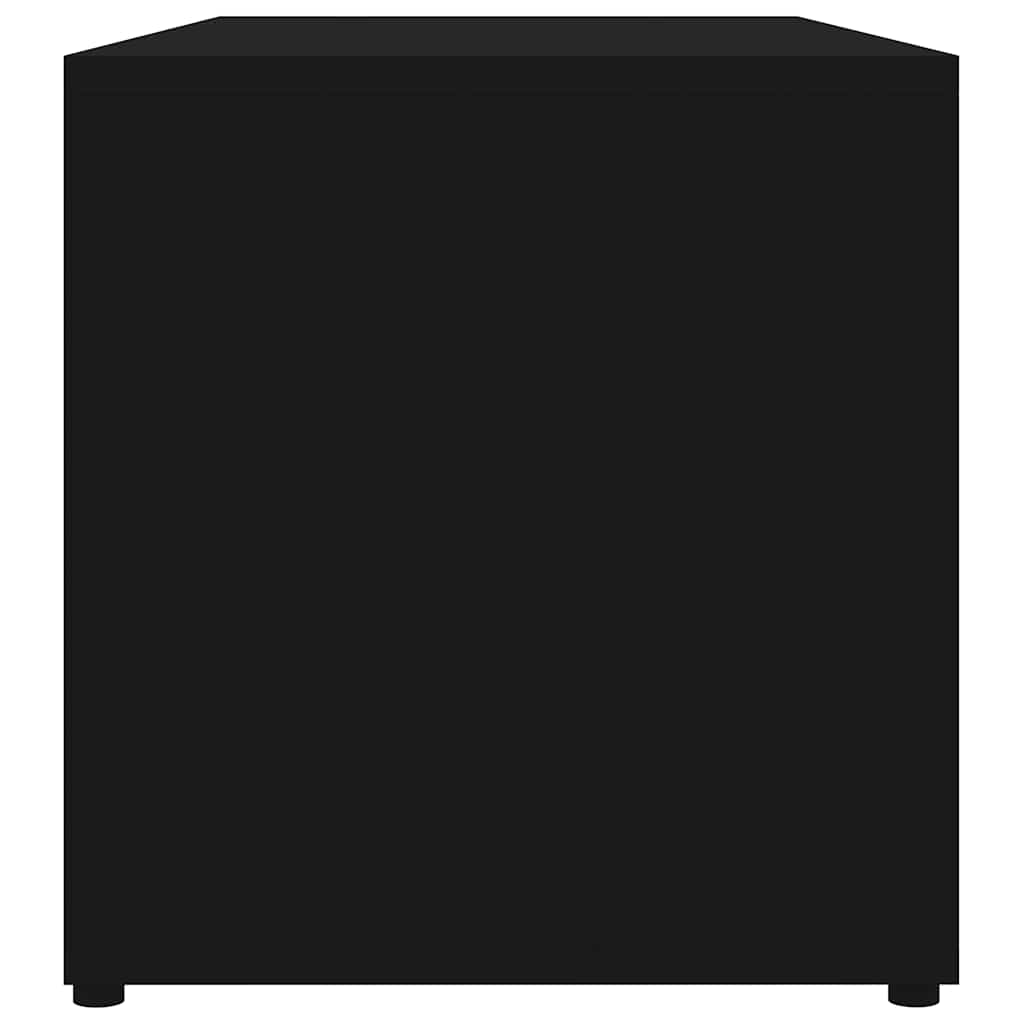 Mobile Porta TV Nero 80x34x36 cm in Legno Multistrato