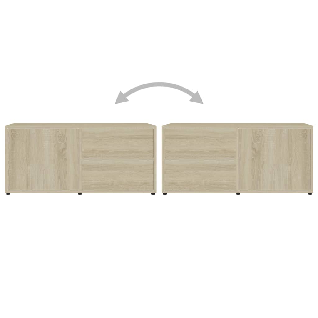 Mobile Porta TV Rovere Sonoma 80x34x36 cm Legno Multistrato