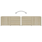 Mobile Porta TV Rovere Sonoma 80x34x36 cm Legno Multistrato