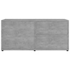 Mobile Porta TV Grigio Cemento 80x34x36 cm Legno Multistrato