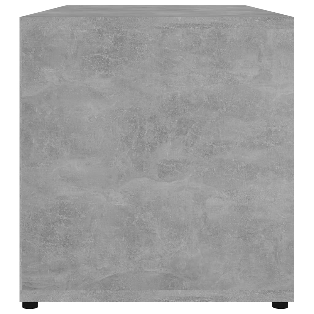 Mobile Porta TV Grigio Cemento 80x34x36 cm Legno Multistrato