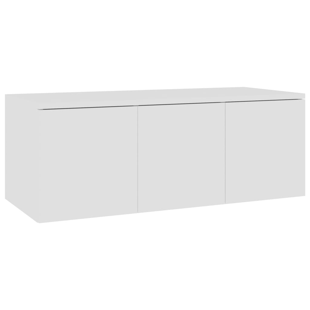 Mobile Porta TV Bianco 80x34x30 cm in Legno Multistrato