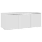 Mobile Porta TV Bianco 80x34x30 cm in Legno Multistrato