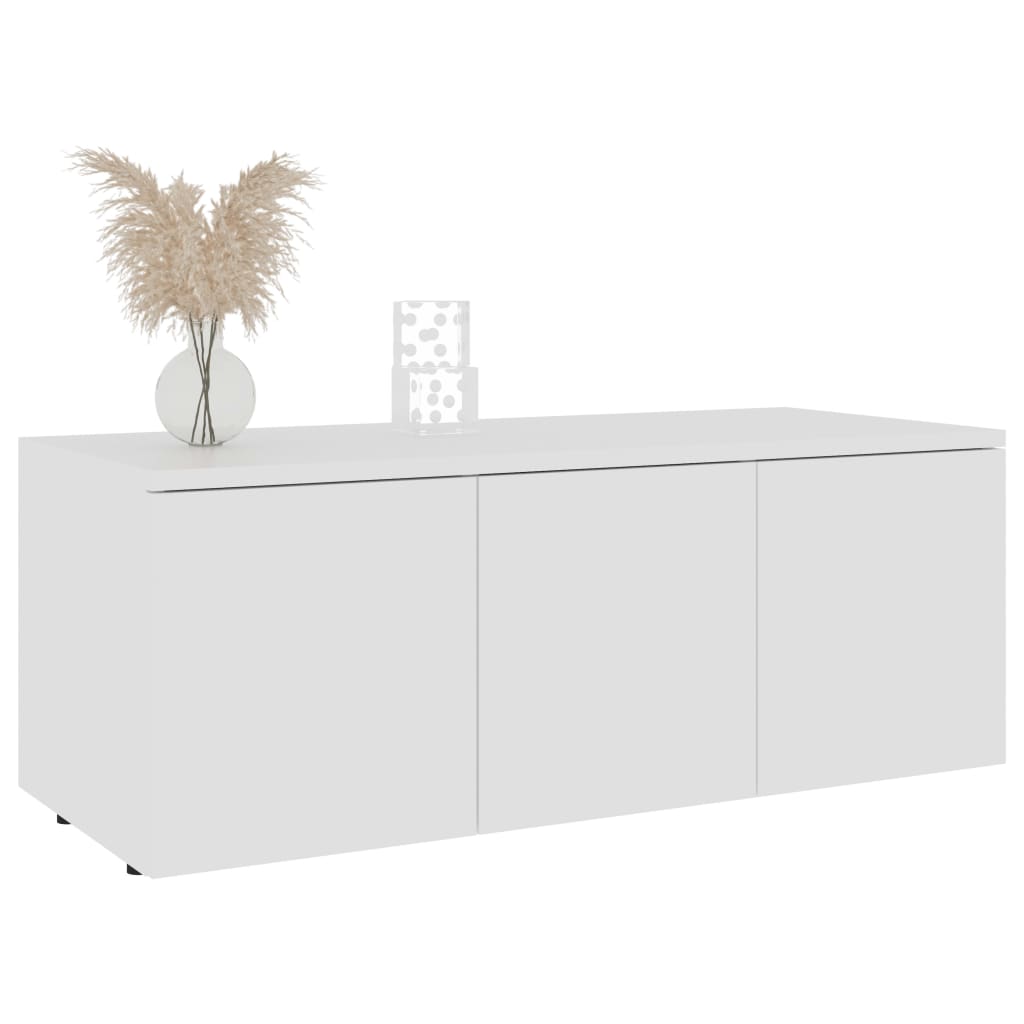 Mobile Porta TV Bianco 80x34x30 cm in Legno Multistrato