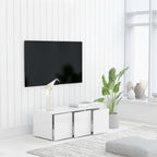 Mobile Porta TV Bianco 80x34x30 cm in Legno Multistrato