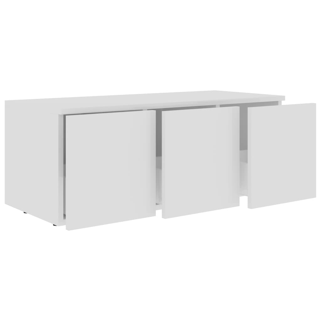 Mobile Porta TV Bianco 80x34x30 cm in Legno Multistrato