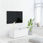 Mobile Porta TV Bianco 80x34x30 cm in Legno Multistrato